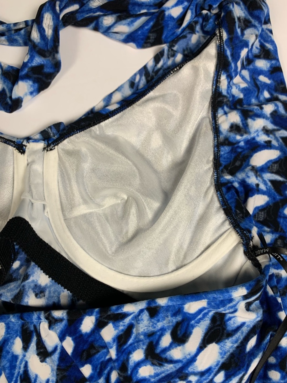 Magicsuit Tankini Top Womens Size 10 Blue Multi Halter Swimwear NWT $126 - Picture 13 of 13